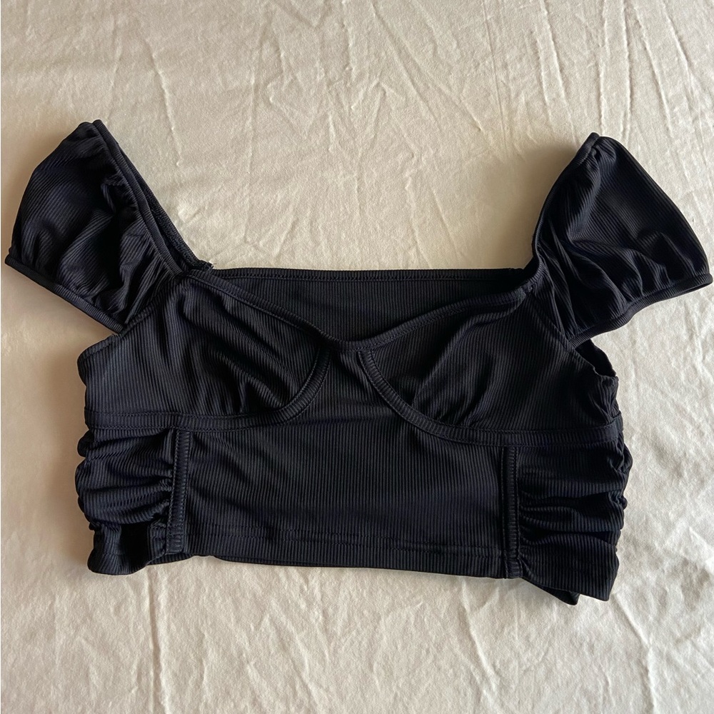 Black crop top